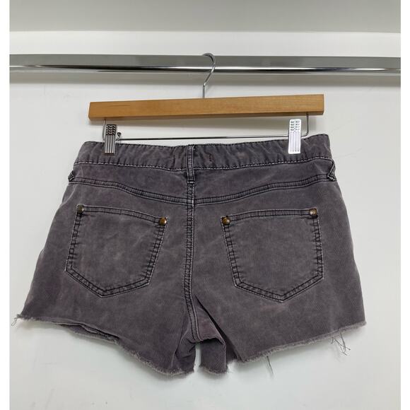 Free People Corduroy Cutoff Shorts Stone Washed Purple Maroon Size 26 - Picture 8 of 8